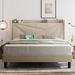 Latitude Run® Storage Platform Bed Upholstered/Linen in Brown | 49 H x 62 W x 82 D in | Wayfair 4FF28657069542ECBBF4CD514A27F129