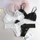 Ensemble de lingerie transparente sans fil pour femme soutien-gorge sexy sous-vêtements taille