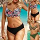 Maillot de bain imprimé taille haute pour femme bikini push-up ensemble de maillots de bain