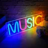 Enseigne au néon LED Music lettres lumineuses enseigne au néon enseigne lumineuse pour bar à