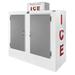 Leer, Inc. 64AS-R290 (3604301) 64" Outdoor Ice Merchandiser w/ (130) 10 lb Bag Capacity - Solid Doors, 115v, White