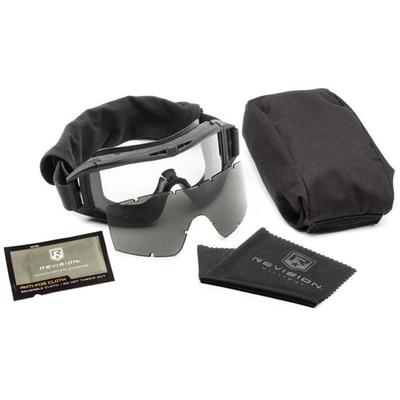 "Revision Goggles Asian Locust Essential Kit - Black Frame & Clear/Smoke Lenses Model: 4-0308-0016"
