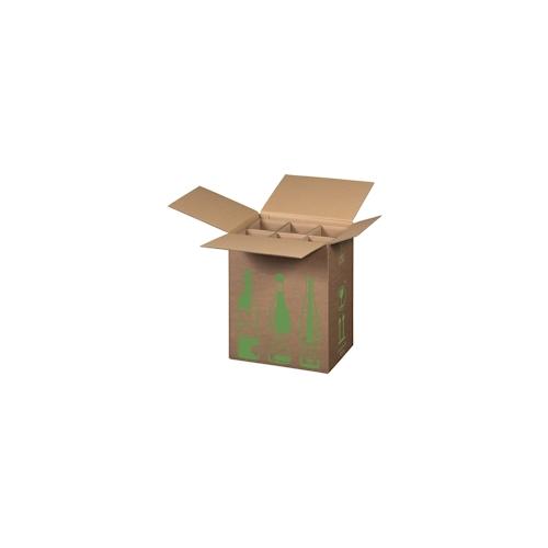 5x Weinversandkarton ECO für 6 Weinflaschen mit DHL Zertifizierung