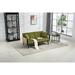 Velvet Fabric Upholstery Sofa Loveseat Couch Versatile Convertible Futon Sofa Bed with Split Back Soft Seating Accent Sofa