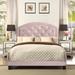 Full Size Upholstered Platform Bed with Adjustable Headboard