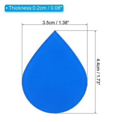 Self Stick Hot and Cold Water Label, Drop Shape Signs Red/Blue