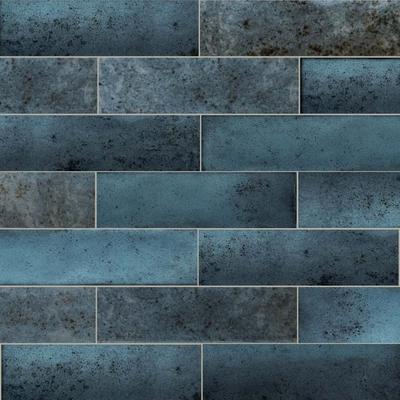 Ibiza 2in x 10in Blue Ceramic Wall Tile