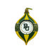 Baylor Bears Two-Piece 5.5" Spinning Bulb Ornament Set