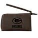 Brown Green Bay Packers Cell Phone Wristlet Wallet