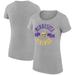 Women's G-III 4Her by Carl Banks Heather Gray Minnesota Vikings City Team Graphic Lightweight Fitted Crewneck T-Shirt