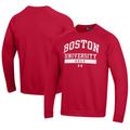 Men's Under Armour Scarlet Boston University Golf All Day Fleece Pullover Sweatshirt