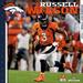 Russell Wilson Denver Broncos 2024 12" x Player Wall Calendar