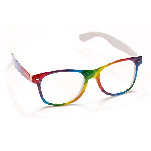 Brille Regenbogen, bunt