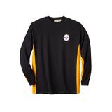 Men's Big & Tall NFL® Long-sleeve waffle crewneck by NFL in Pittsburgh Steelers (Size 4XL)