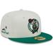 "Men's New Era x Staple Cream/Kelly Green Boston Celtics NBA Two-Tone 59FIFTY Fitted Hat"