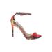 Steve Madden Heels: Orange Shoes - Women's Size 6 - Open Toe