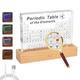 XQZMD Periodic Table with 83 Real Elements Inside, Acrylic Periodic Table Display with Magnifying Glass, Clear Periodic Table Display for Students Teachers Children Students Craft Decoration (A)