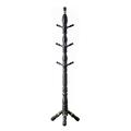 LIOONS durable Coat Stand Vintage Design Coat Rack Freestanding Wood Coat Tree Coat Stand with Stable Base and 9 Hooks Coat Hanger Stand for Clothes Adjustable