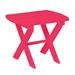 Highland Dunes Castilly Folding Plastic Outdoor Side Table Plastic in Pink | 24 W x 18 D in | Wayfair 631C44835B2045CEA491CFCDC8267286