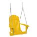 Highland Dunes Dahms Porch Swing Plastic in Yellow | 34.5 H x 28 W x 30.5 D in | Wayfair C2D9AB21BDED489F9C30A9553FC53479