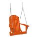 Highland Dunes Dahms Porch Swing Plastic in Orange/Yellow | 34.5 H x 28 W x 30.5 D in | Wayfair DDB6B956DC254888A0A802A8DC96865A