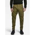 Cargohose G-STAR RAW "Regular Tapered Cargo" Gr. 31, Länge 32, grün (dark olive) Herren Hosen Cargohosen