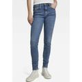 Skinny-fit-Jeans G-STAR RAW "330 Skinny Wmn" Gr. 27, Länge 32, blau (faded miami) Damen Jeans Röhrenjeans