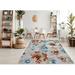 114 x 90 x 0.24 in Area Rug - Wildon Home® Contenta Handmade Multicolor Floral Wool & Viscose Area Rug Wool | 114 H x 90 W x 0.24 D in | Wayfair