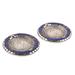 Bungalow Rose Handmade Rewari Om Aluminum Incense Holders (Pair) | 1.2 H x 4.3 W x 4.3 D in | Wayfair E003F533F5A94BC69DA647E0026E123C