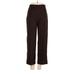 Lior Paris Dress Pants - Mid/Reg Rise Straight Leg Boyfriend: Brown Bottoms - Women's Size 1 Tall