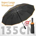 Parapluie super grand pliant automatique pour homme imperméable et coupe-vent grands parapluies de