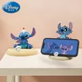 Disney-Support de téléphone portable Stitch Anime Figure Jouets en PVC Décoration de voiture