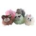 NUOLUX 5pcs Bath Balls Cartoon Animal Shaped Shower Ball Bath Loofahs Pouf for Kids Children (Random Pattern)