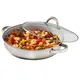 Cooks Professional 30Cm Saute Cooking Pan With Lid Ceramic Non-Stick All Hobs Stainless