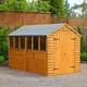 Forest Garden 10X6 Larchlap Apex Roof Overlap Wooden Shed