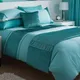 Chartwell Como Striped Turquoise King Bedding Set