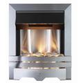 Lulworth Brushed Metal Effect Electric Fire