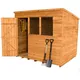 Forest Garden Skip19B 8X6 Overlap Pent Shed Assembled