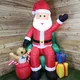 Samuel Alexander Premier 2.4M Indoor And Outdoor Inflatable Lit Santa In Chair With Presents