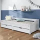 Berkfield Day Bed With 2 Drawers Irun White 90X200 Cm Solid Wood Pine