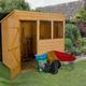 Forest Garden 7X5 Pent Dip Treated Shiplap Wooden Shed With Floor - Assembly Service Included