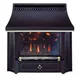 Valor Outset Gas Black Not Remote Controlled Manual Control Gas Fire