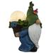 1Pc Garden Gnome Statue with Solar Light Luminous Lawn Light Decor Resin Craft