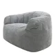 Icon Cora Fine Cord Xl Bean Bag Sofa Grey Bean Bag Chair