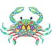 1pc Crab Wall Hanging Household Wall Crab Pendant Decoration Wall Ornament