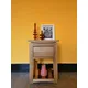 Nightstand Tables, Oak Compact Side Table With Drawer And Shelf, Bedside Cabinet - Fully Assembled - 40W X 35D X 55H