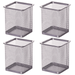 Pen Holder Desk Organizers Metal Mesh Pencil Holder Square Pencil Cup - square