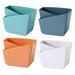 4Pcs Wall-mounted Stationery Cases Pencil Cases Eraser Pen Storage Boxes (Assorted Color)