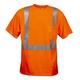 10-Pack of Cordova V410L Cor-Brite Type R Class II Orange Birdseye Mesh T-Shirt Short Sleeves Chest Pocket 2-Inch Silver Reflective Tape Large