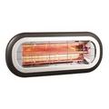 Dr Infrared Heater DR-222 Carbon Infrared Indoor/Outdoor Patio Heater Wall or Ceiling Mount 1500W Black